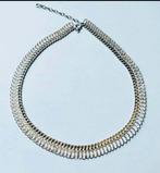 Zilveren FANTASIE HALSCOLLIER 41.5 tot 48,5 cm, Sieraden, Tassen en Uiterlijk, Verstelbaar, Verzenden, Zo goed als nieuw, Zilver