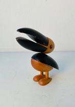 Beukenhouten pelikaan, design Gunnar Flørning in 1959, Ophalen of Verzenden, Gebruikt, Dier