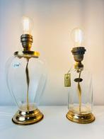 JD Marinha Grande 24 karaats goud tafellampen, Ophalen of Verzenden, Zo goed als nieuw, Glas, Minder dan 50 cm