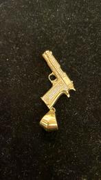 14 k gouden pistool hanger 11,3 gram, Sieraden, Tassen en Uiterlijk, Kettinghangers, Nieuw, Goud, Goud, Ophalen of Verzenden
