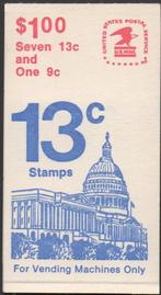 USA 1977 $ 1 Flag over Capitol Postzegelboekje, Perf. 10, Postzegels en Munten, Postzegels | Amerika, Verzenden, Noord-Amerika