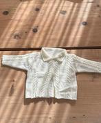 Klassiek frans vestje 100% wol offwhite maat 68, Ophalen of Verzenden, Zo goed als nieuw, Jongetje of Meisje, Truitje of Vestje