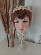 Sofadoll hoofdje, sofa doll,boudoir ,brocante, Ophalen of Verzenden