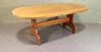 Vintage grote massief grenen eettafel, ovaal, 180 x 90 cm, 50 tot 100 cm, Grenenhout, 150 tot 200 cm, Gebruikt