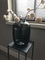 Prachtige vaas van rookglas smokey grey 23x30 ZGAN!, Huis en Inrichting, Woonaccessoires | Vazen, Ophalen, Zwart, Minder dan 50 cm