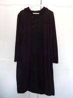 * Zwarte Marokkaanse kaftan jurk met kralen & capuchon 42/44, Kleding | Dames, Jurken, Zwart, Maat 42/44 (L), Ophalen of Verzenden