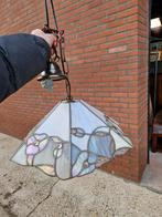 Parelmoer Hanglamp Tiffany Stijl, Gebruikt, Ophalen of Verzenden, Minder dan 50 cm, Tiffany