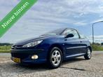 Peugeot 206 1.4 Premium, BJ 2003, Leer, Airco, APK Sep 2025, Auto's, Voorwielaandrijving, 4 cilinders, Blauw, Bedrijf