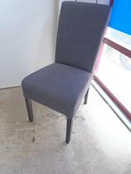 Eetkamerstoel stof antraciet 1 stuk (GRATIS), Huis en Inrichting, Stoelen, Ophalen, Hout, Gebruikt, Eén