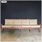 Deens Design Vintage bank zitbank 4zitter Arne Wahl Iversen, Ophalen, Hout, 75 tot 100 cm, Zo goed als nieuw