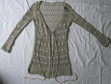 Didi lang vest beige maat S katoen acryl elastan beschikbaar voor biedingen