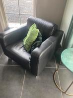 Leren zetel, Huis en Inrichting, Fauteuils, Strak modern, Gebruikt, Ophalen of Verzenden, 75 tot 100 cm