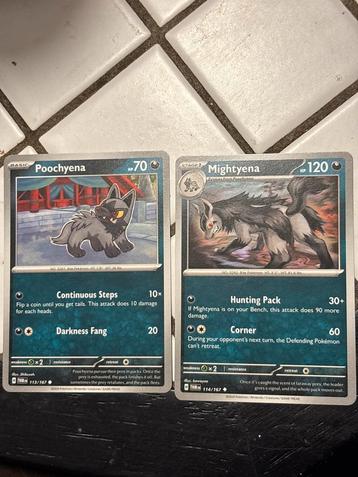 Poochyena & Mightyena Pokémon Kaarten beschikbaar voor biedingen