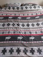 Wintersleep flanel dekbedovertrek 2.20 x 2.00, + 2 slopen, Huis en Inrichting, Slaapkamer | Beddengoed, Ophalen of Verzenden, Zo goed als nieuw