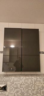 2 badkamermeubels (donker grijs), Ophalen, Gebruikt, 50 tot 100 cm, Minder dan 100 cm