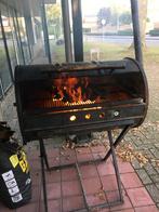 BBQ van olievat, met snelstarter en zwaar rooster., Tuin en Terras, Houtskoolbarbecues, Ophalen, Gebruikt