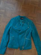 Suede Leren jasje van Ibana xs 34 aqua blauw, Blauw, Ophalen of Verzenden, Zo goed als nieuw, Jasje