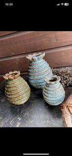 Set van 3 nieuwe DK Home vaasjes, Huis en Inrichting, Overige kleuren, Aardewerk of Porselein, Ophalen of Verzenden, Zo goed als nieuw