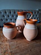 3 st.terra cotta kruiken met oor, Ophalen