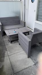 Tuin set hout, Tuin en Terras, Tuinsets en Loungesets, Ophalen, Zo goed als nieuw