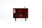 Deense mid-century open boekenkast in palissander, Ophalen, Met plank(en), Gebruikt, 50 tot 100 cm