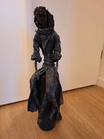 Beeldje zwart textiel/ paverpol, Ophalen of Verzenden, Zo goed als nieuw