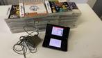 Nintendo DS + 20 spellen, Spelcomputers en Games, Spelcomputers | Nintendo DS, Ophalen, Zwart, DS Lite, Gebruikt