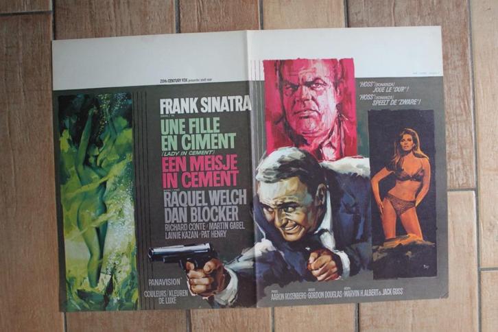 filmaffiche Frank Sinatra Lady In Cement filmposter, Verzamelen, Posters, Zo goed als nieuw, Film en Tv, A1 t/m A3, Rechthoekig Liggend