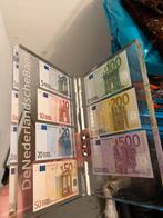 Set in plexiglas gegoten euro biljetten DNB, Ophalen of Verzenden