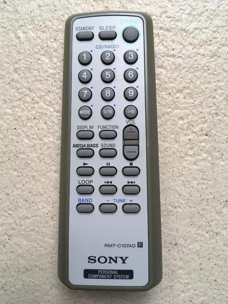 Sony afstandsbediening RMT - C107AD remote control, Audio, Tv en Foto, Afstandsbedieningen, Gebruikt, Origineel, Receiver of Versterker