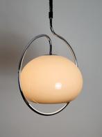 Vintage Space Age mushroom hanglamp van Dijkstra uit 1970, Gebruikt, 50 tot 75 cm, Metaal, Space Age, Vintage design, Mid Cetury Modern