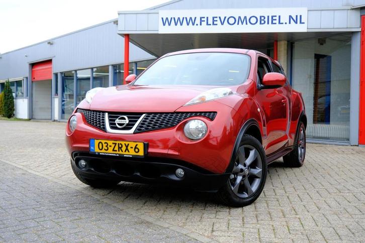 Nissan Juke 1.6 Acenta Aut. Clima|LMV|Cruise, Auto's, Nissan, Bedrijf, Te koop, Juke, ABS, Airbags, Airconditioning, Bluetooth