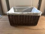 Mooie rieten mand met stoffen bekleding, Ophalen, Mand, Zo goed als nieuw, Riet