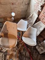 Gratis kuipstoelen, 5 stuks!, Huis en Inrichting, Stoelen, Ophalen, Wit, Hout, Zo goed als nieuw