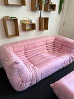 Modulaire Togo bank Suède stof – Roze (NIEUW), 100 tot 125 cm, Ophalen of Verzenden, Togo, Stof