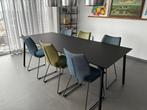 Eettafel met 6 stoelen zo goed als nieuw, Huis en Inrichting, Ophalen, Overige materialen, Strak modern, 100 tot 150 cm