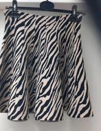 Winterrok rok  - by Clara  - maat S - zwart/crème zebra, Zwart, Ophalen of Verzenden, Zo goed als nieuw, Knielengte