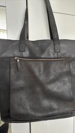 zwarte Burkely laptop tas leer, Computers en Software, Laptoptassen, Ophalen of Verzenden, Zo goed als nieuw, Aktetas