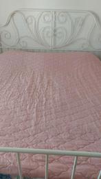 Zgan oud rosé bed sprei, Huis en Inrichting, Overige typen, Tweepersoons, Ophalen of Verzenden, Zo goed als nieuw