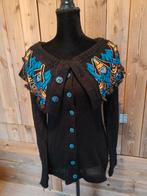 Save the Queen Zwart Vest met Borduurwerk - XL, Kleding | Dames, Zwart, Maat 46/48 (XL) of groter, Zo goed als nieuw, Save the Queen