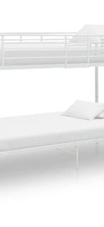 Stapelbed metaal wit 90x200 cm, 90 cm, Verzenden, 160 tot 180 cm, Stapelbed
