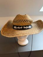 Strohoed met band, Kleding | Dames, Hoeden en Petten, Ophalen of Verzenden, Zo goed als nieuw, One size fits all, Hoed