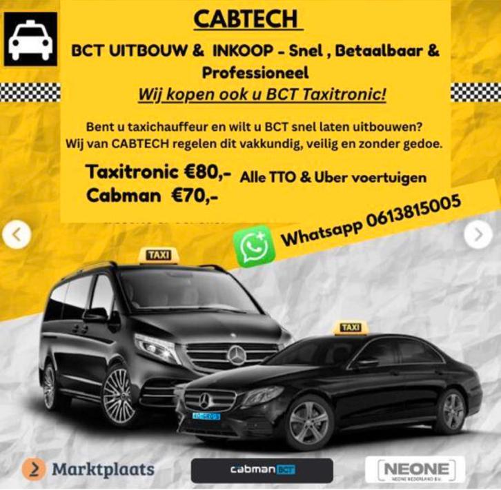 BCT UITBOUW TAXITRONIC | CABMAN | INKOOP SNELLE AFHANDELING!, Auto diversen, Auto-accessoires, Gebruikt, Ophalen