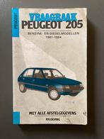 Vraagbaak Peugeot 205 1987 - 1994, Auto diversen, Handleidingen en Instructieboekjes, Ophalen of Verzenden