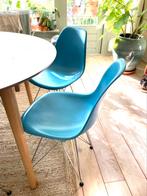 Eames vier eetkamerstoelen DSR (Vitra), Kunststof, Verzenden, Wit, Zo goed als nieuw