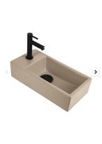 Fontein keramiek zand beige, Doe-het-zelf en Verbouw, Sanitair, Ophalen, Nieuw, Kraan