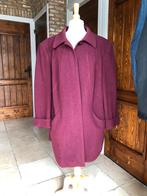 Wollen jas - Maat 54, Ophalen of Verzenden, Gedragen, Maat 46/48 (XL) of groter, Paars