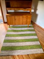 Gaaf scandinavisch vintage ’70 handmade geweven Vloerkleed, Gebruikt, 100 tot 150 cm, Retro vintage handgenaakt wol geweven scandinavisch zweden '70