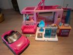 Barbie camper incl. auto, Ophalen of Verzenden, Zo goed als nieuw, Barbie