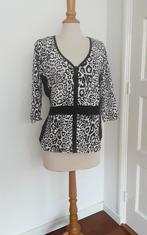 Betty Barclay collection vest jasje 3/4 mouw panter print, Kleding | Dames, Zwart, Maat 42/44 (L), Betty Barclay, Ophalen of Verzenden